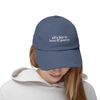 All's Fair In Love And Poetry Unisex Distressed Cap