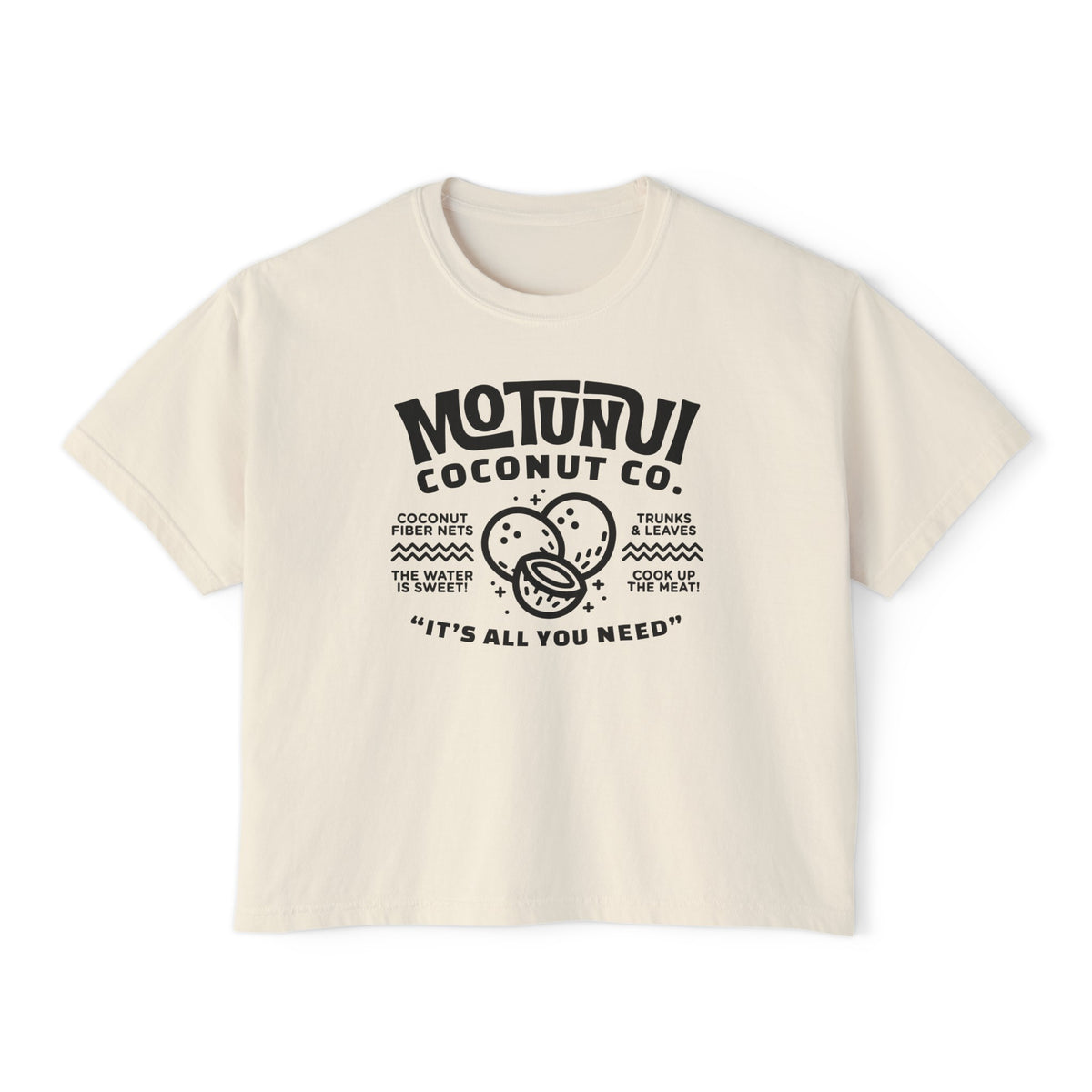 Motunui Coconut Company Comfort Colors Women's Boxy Tee