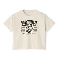 Motunui Coconut Company Comfort Colors Women's Boxy Tee