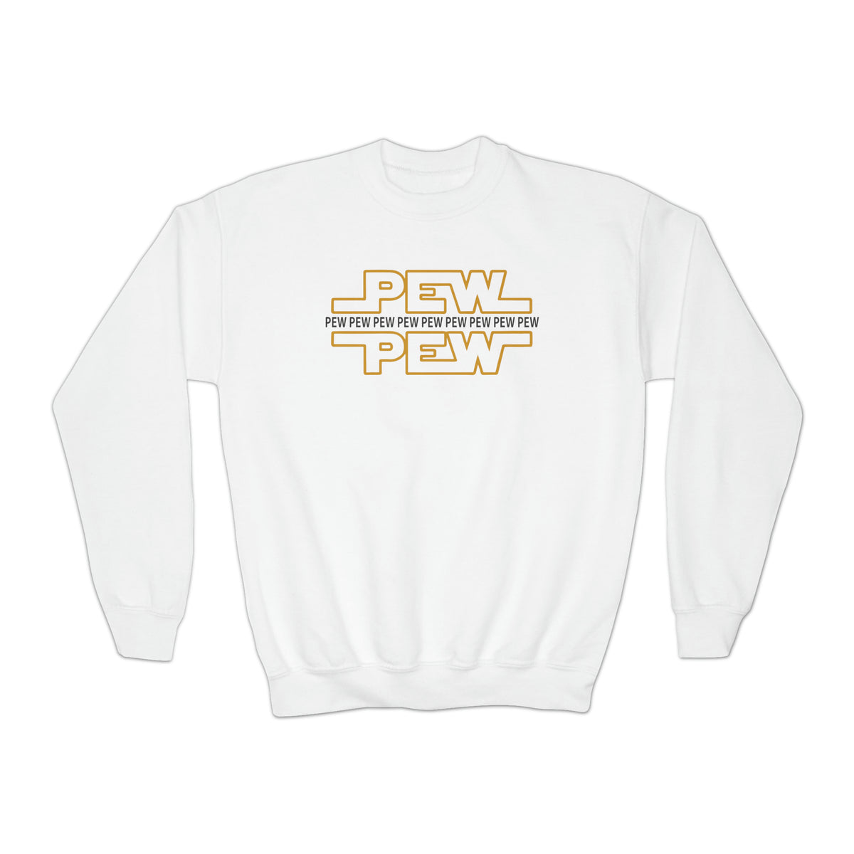 PEW PEW PEW Gildan Youth Crewneck Sweatshirt