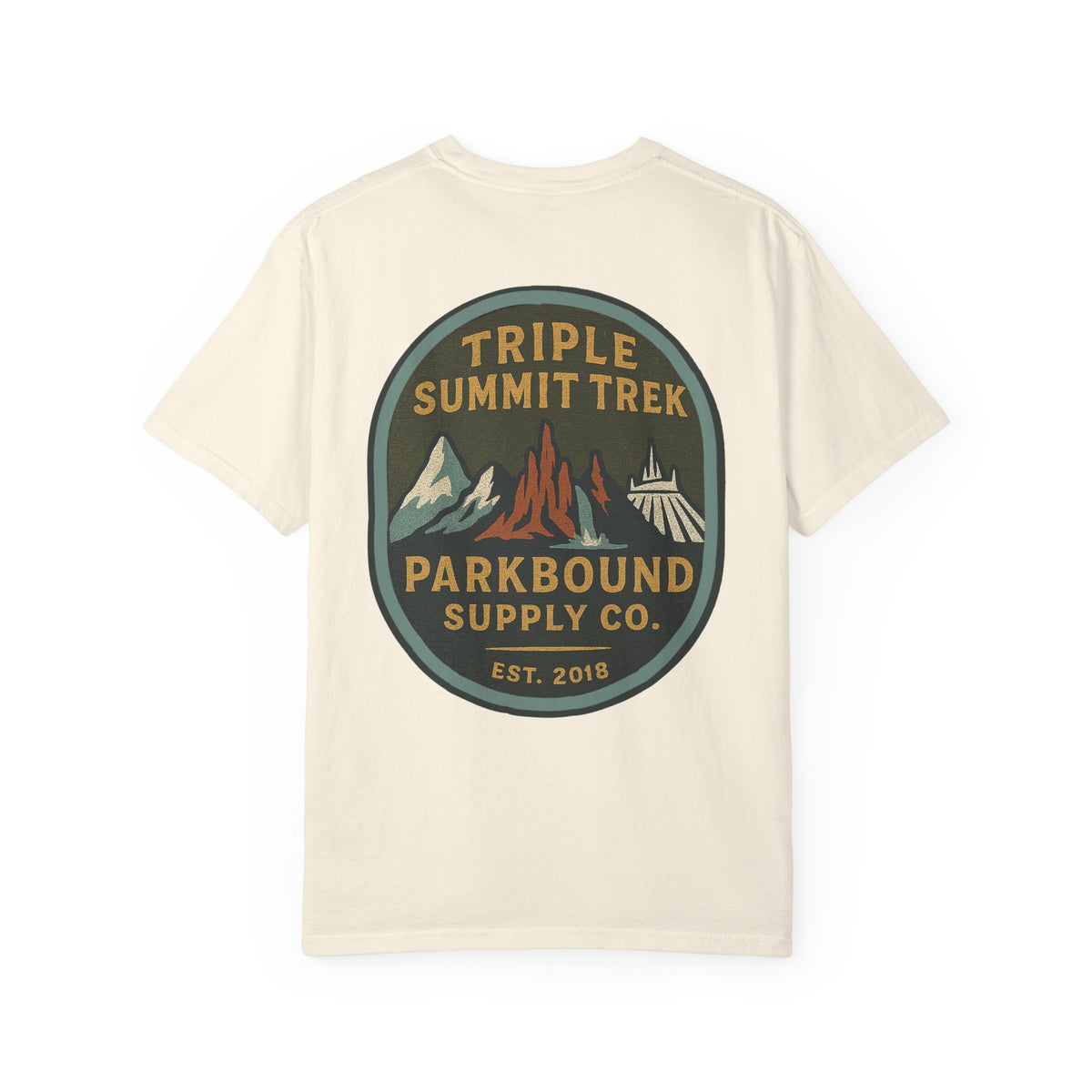 Triple Summit Trek Comfort Colors Unisex Garment-Dyed T-shirt