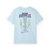Drink Around The World Tour Comfort Colors Unisex Garment-Dyed T-shirt