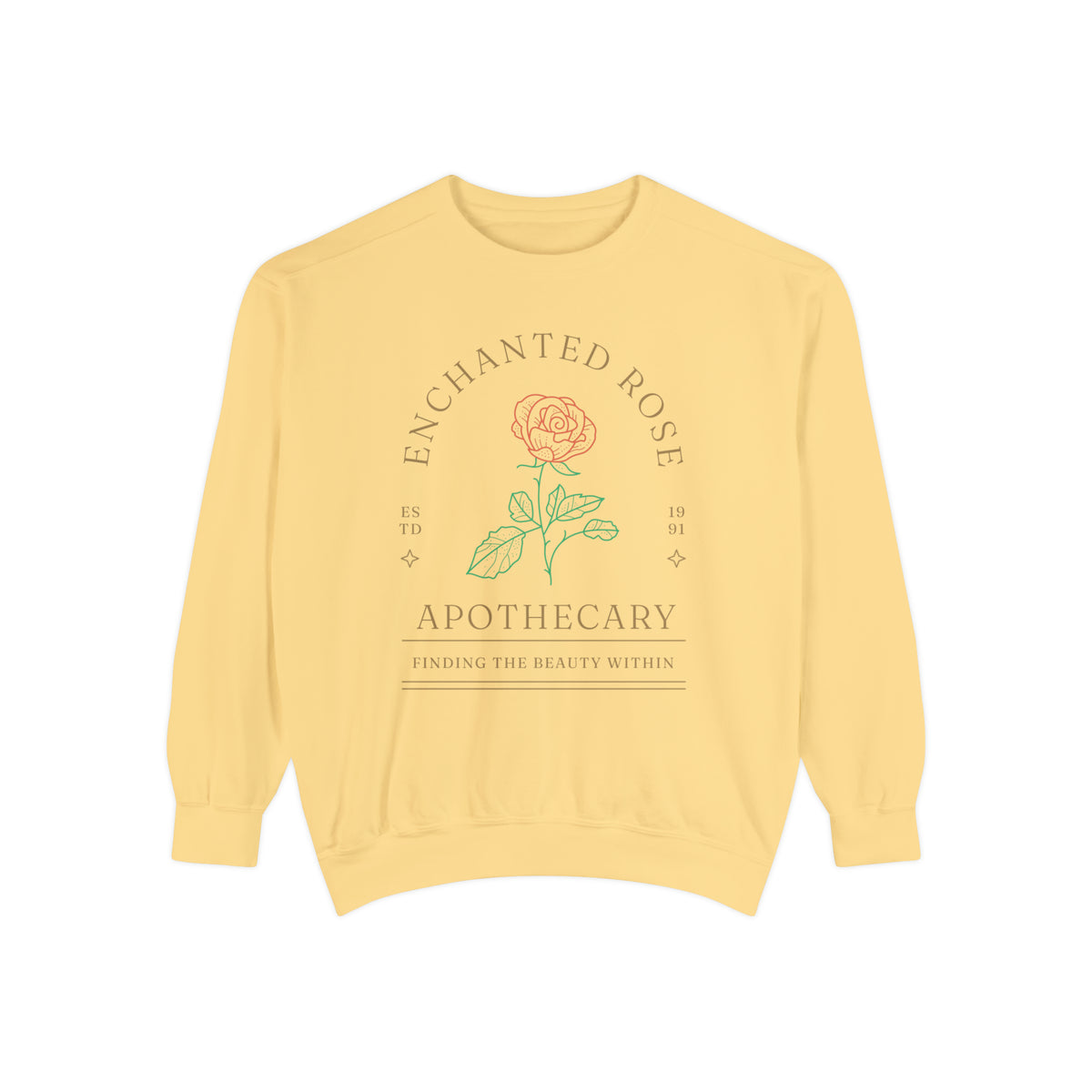 Enchanted Rose Apothecary Comfort Colors Unisex Garment-Dyed Sweatshirt