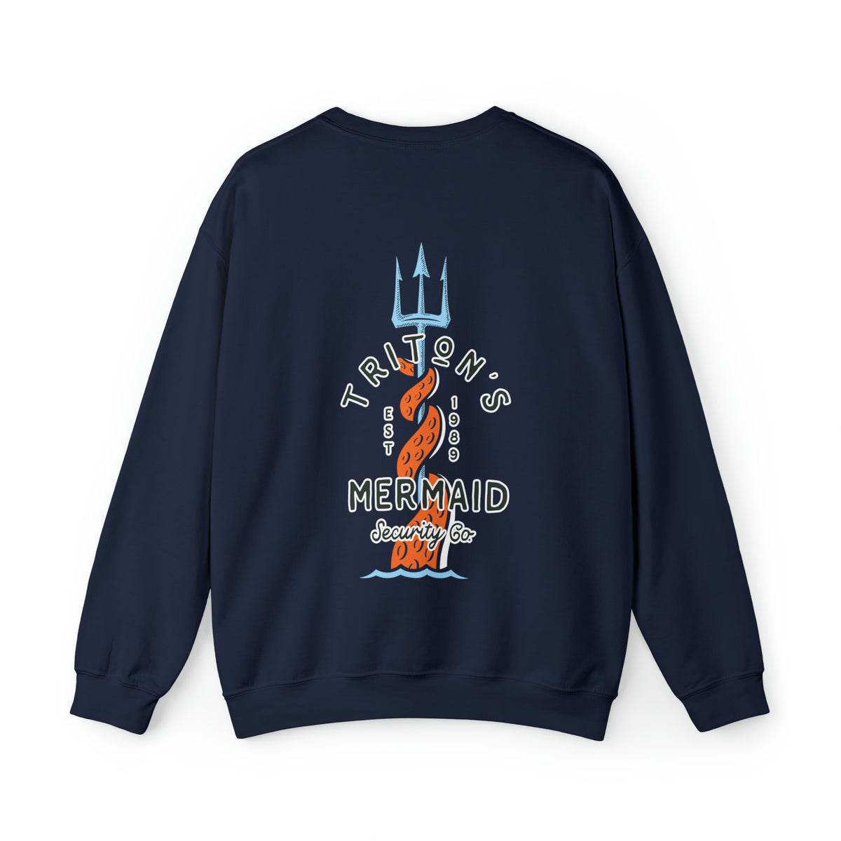 Triton's Mermaid Security Gildan Unisex Heavy Blend™ Crewneck Sweatshirt