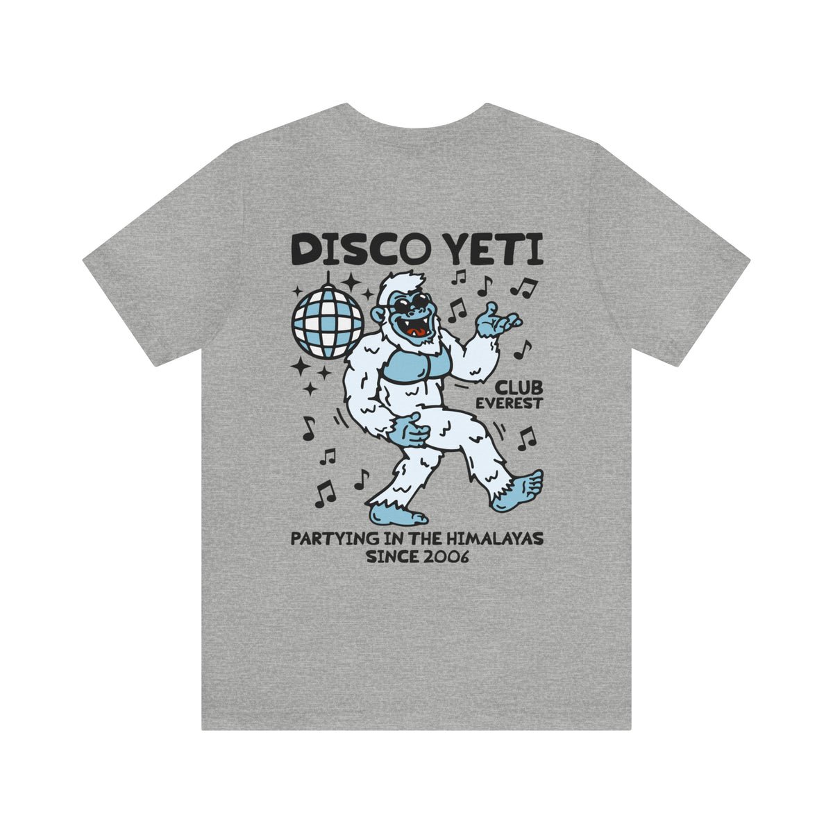 Disco Yeti Bella Canvas Unisex Jersey Short Sleeve Tee