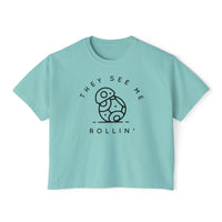 They See Me Rollin' Comfort Colors Women's Boxy Tee