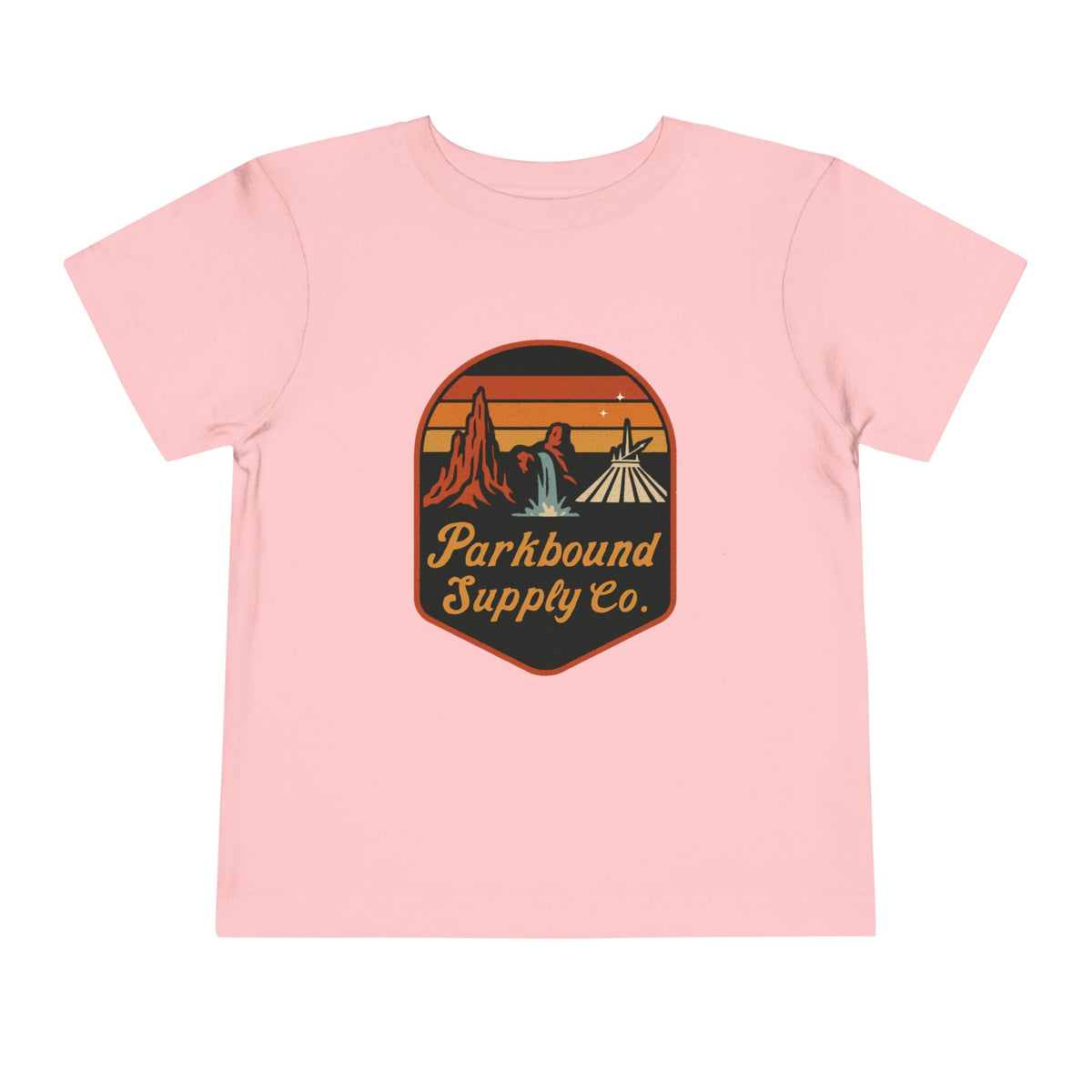 Triple Mountain Badge Bella Canvas Toddler Short Sleeve Tee