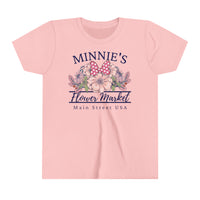 Minnie's Flower Market Bella Canvas Youth Short Sleeve Tee