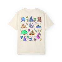 Meet Me At My Happy Place Comfort Colors Unisex Garment-Dyed T-shirt