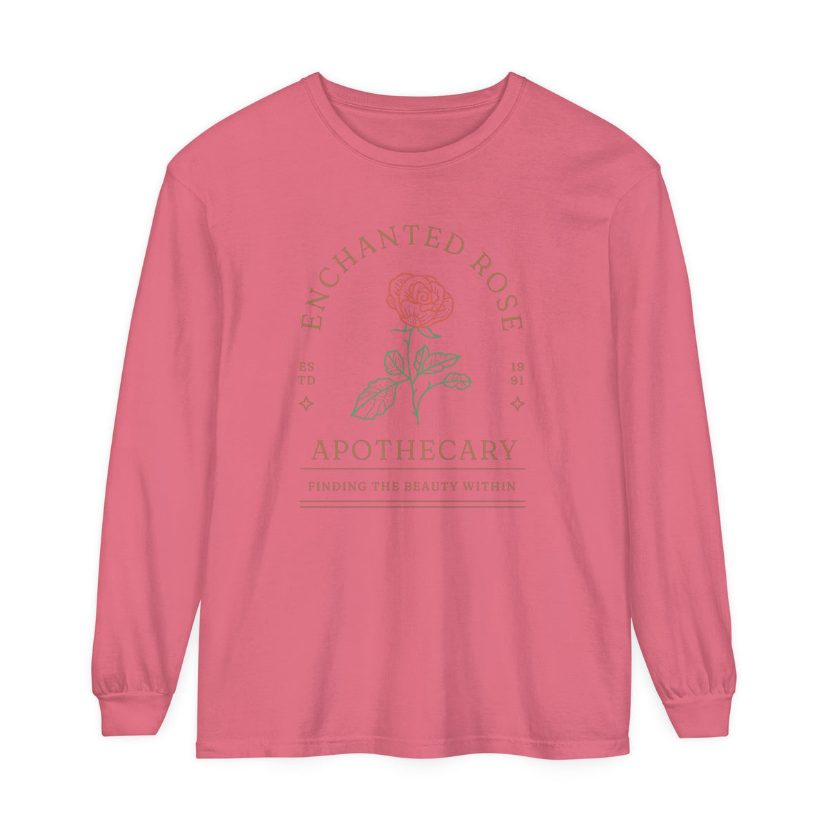 Enchanted Rose Apothecary Comfort Colors Unisex Garment-dyed Long Sleeve T-Shirt