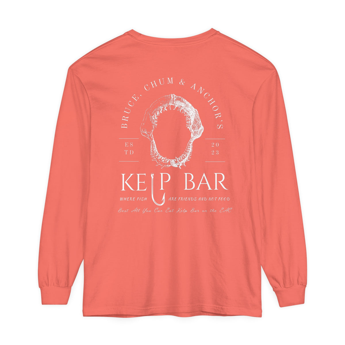 Bruce, Chum & Anchor's Kelp Bar Comfort Colors Unisex Garment-dyed Long Sleeve T-Shirt