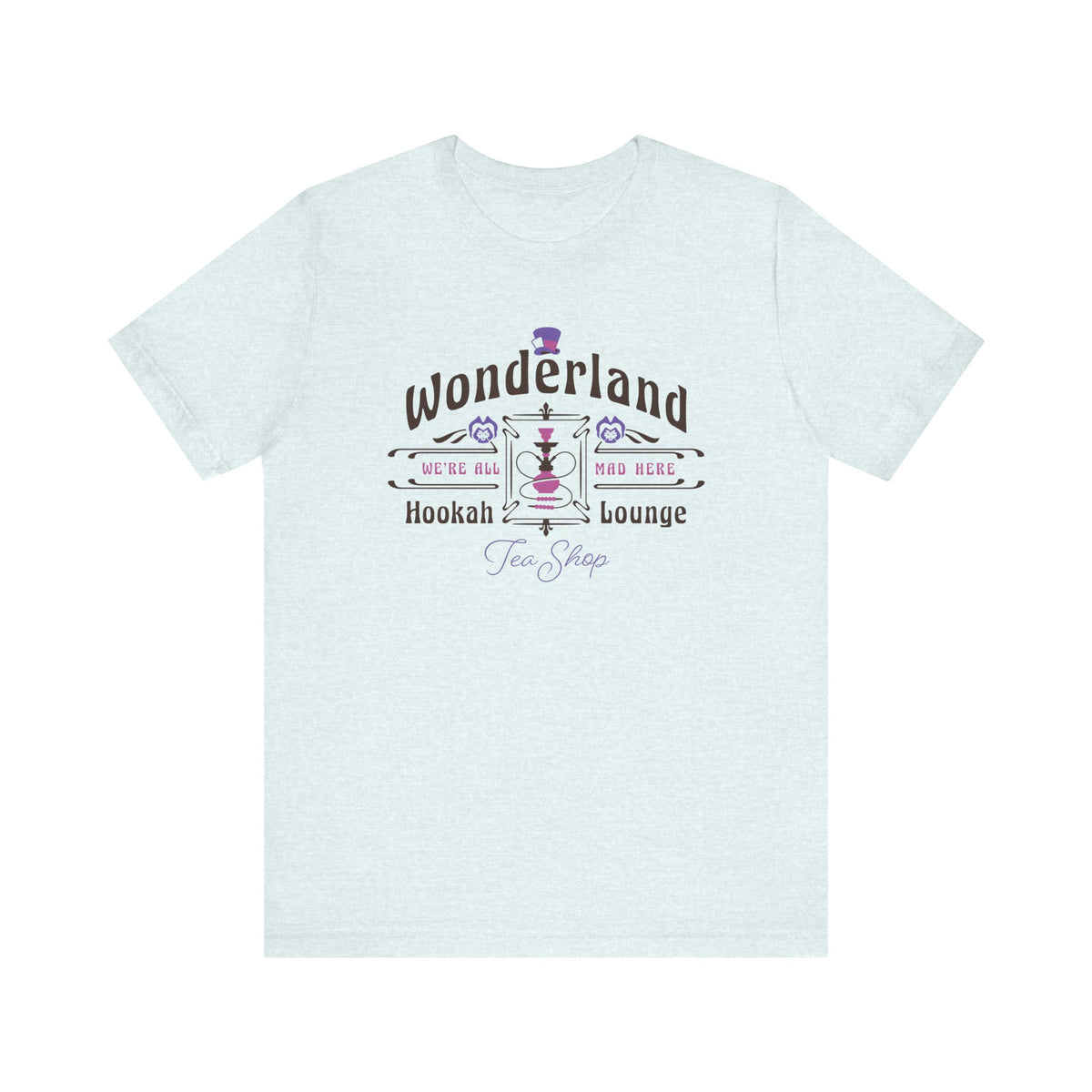 Wonderland Hookah Lounge Bella Canvas Unisex Jersey Short Sleeve Tee