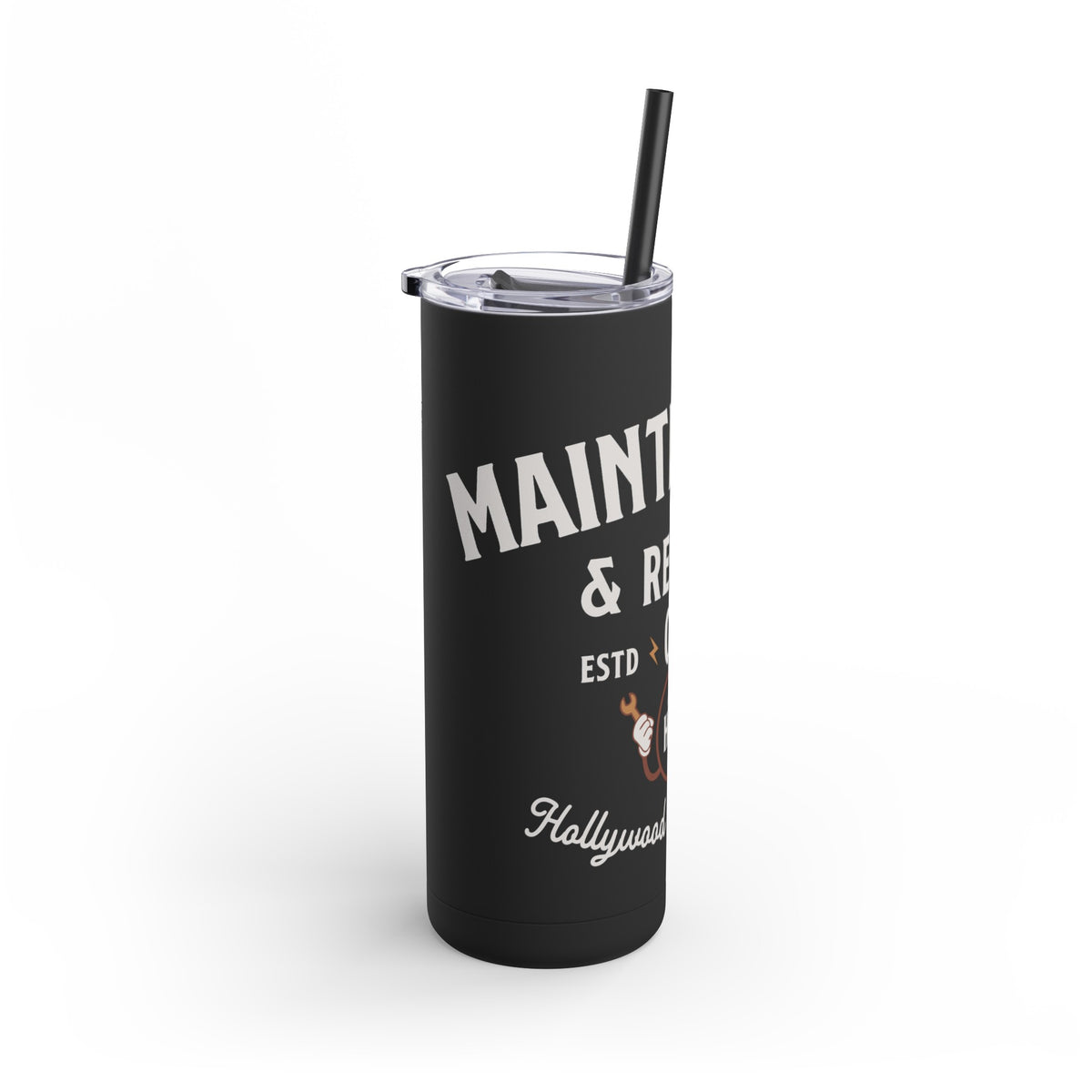 Hollywood Tower Hotel Maintenance & Repairs Maars Maker Skinny Matte Tumbler, 20oz