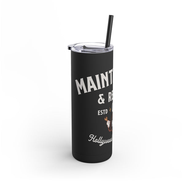 Hollywood Tower Hotel Maintenance & Repairs Maars Maker Skinny Matte Tumbler, 20oz
