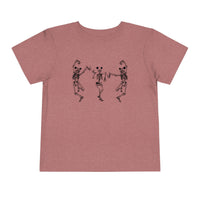 Dancing Skeletons with Ears Bella Canvas Toddler Short Sleeve Tee