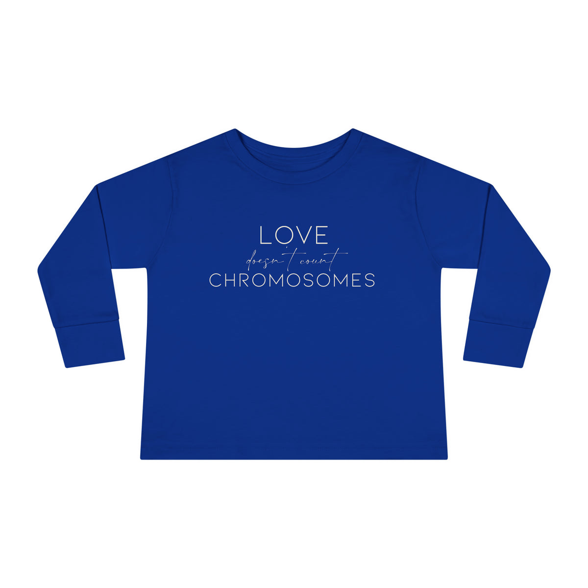Joey's Journey Chromosome 6q Deletion Awareness Rabbit Skins Toddler Long Sleeve Tee