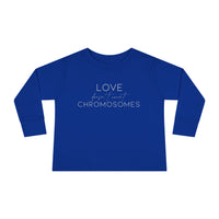 Joey's Journey Chromosome 6q Deletion Awareness Rabbit Skins Toddler Long Sleeve Tee