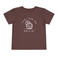 They See Me Rollin' Bella Canvas Toddler Short Sleeve Tee