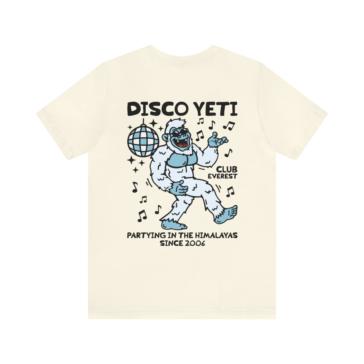 Disco Yeti Bella Canvas Unisex Jersey Short Sleeve Tee