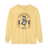 There's A Snake In My Boot Comfort Colors Unisex Garment-dyed Long Sleeve T-Shirt