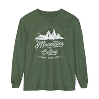 The Mountains Are Calling Comfort Colors Unisex Garment-dyed Long Sleeve T-Shirt