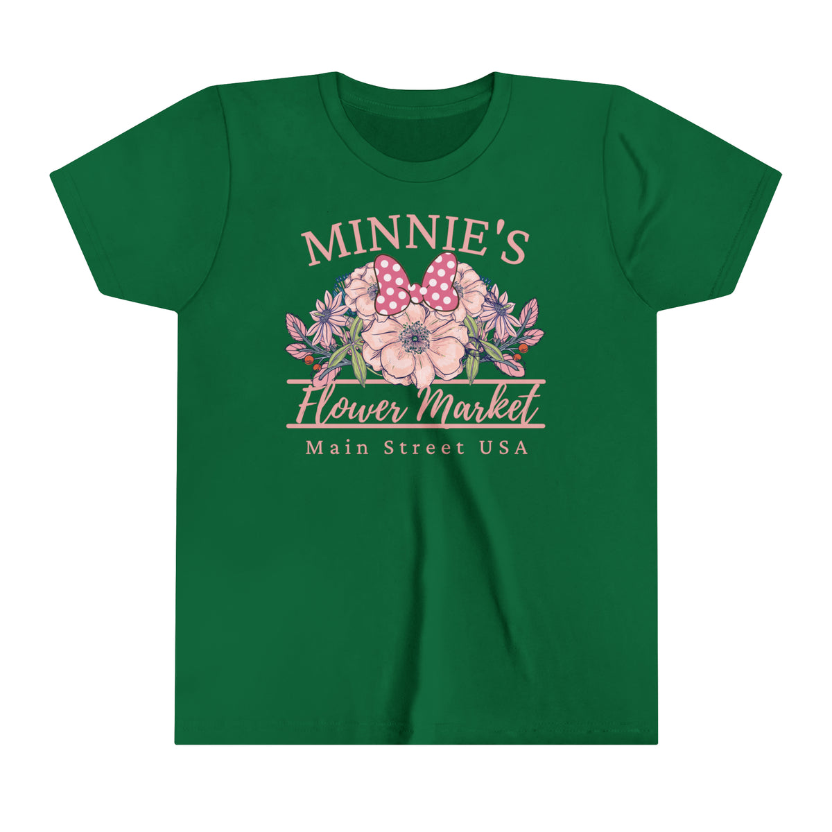 Minnie's Flower Market Bella Canvas Youth Short Sleeve Tee