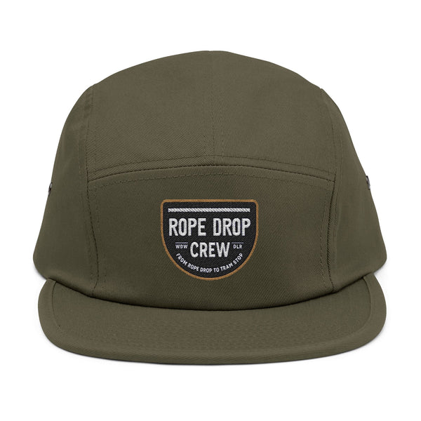 Rope Drop Crew Embroidered 5 Panel Cap - Casual Style for Adventurers