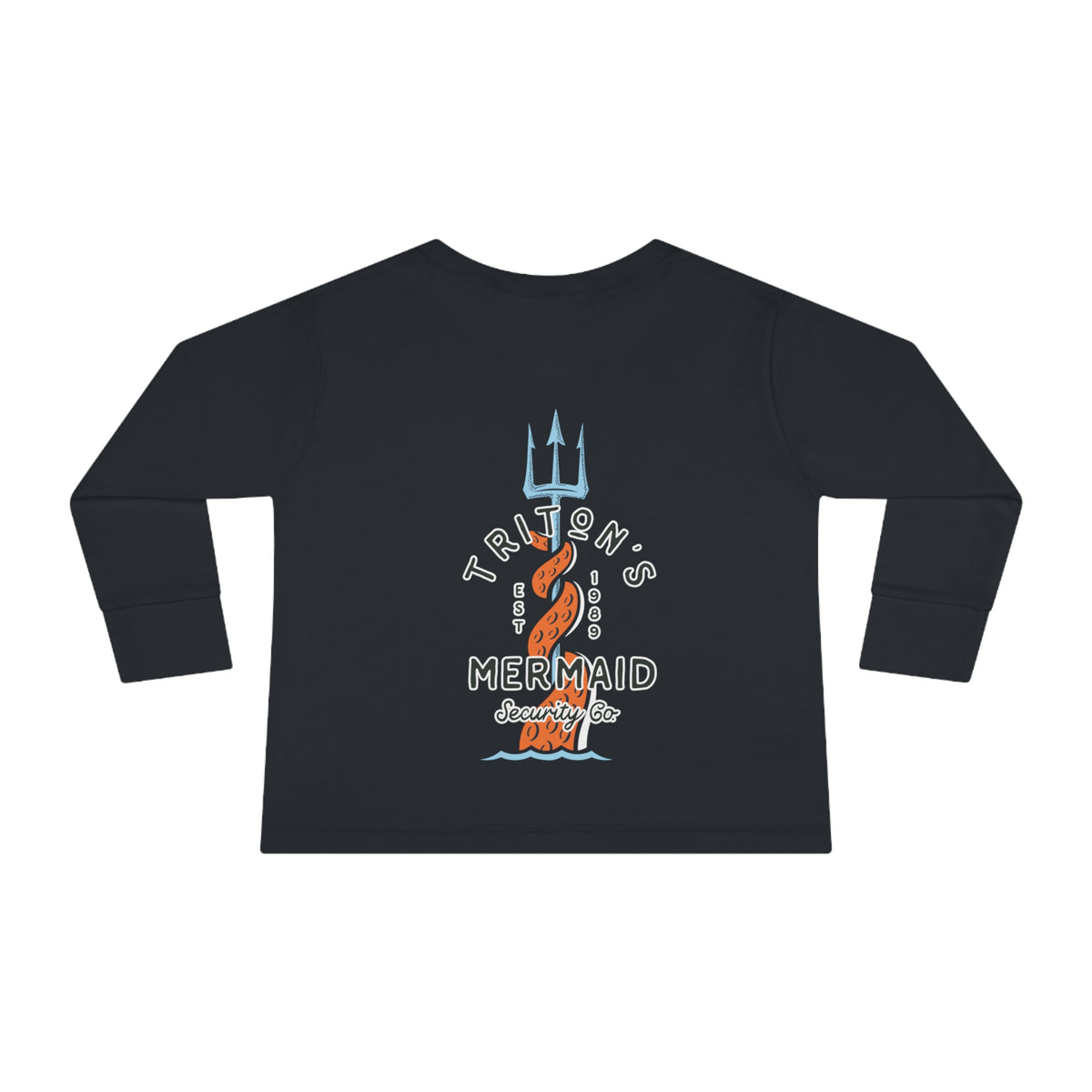 Triton's Mermaid Security Rabbit Skins Toddler Long Sleeve Tee