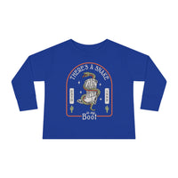 There's A Snake In My Boot Rabbit Skins Toddler Long Sleeve Tee