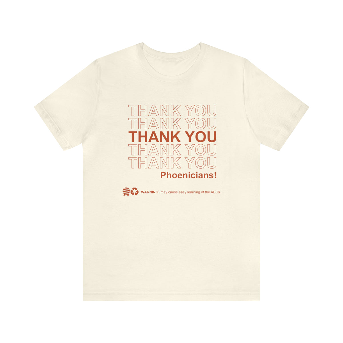 Thank You Phoenicians Bella Canvas Unisex Jersey Short Sleeve Tee