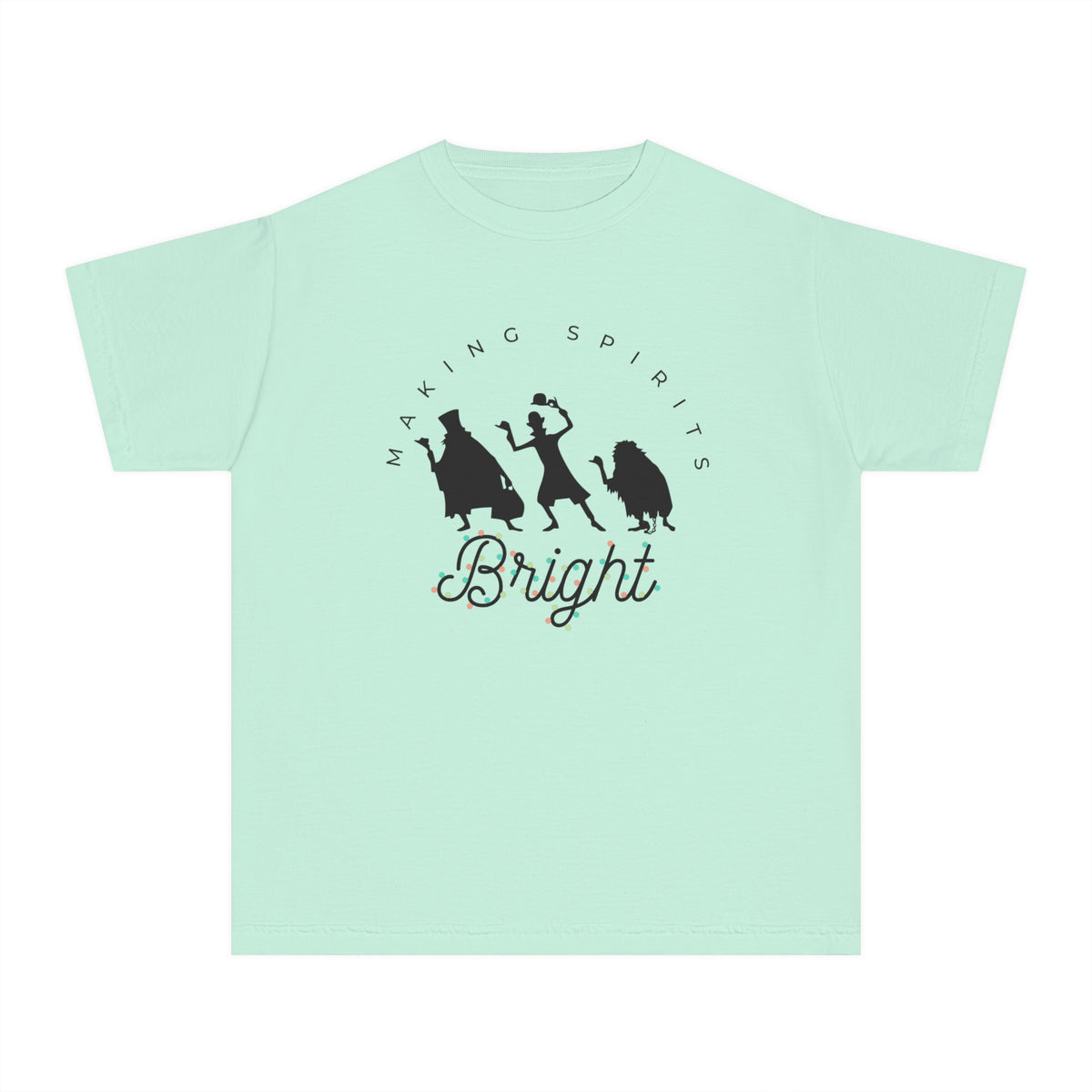 Making Spirits Bright Comfort Colors Youth Midweight Tee