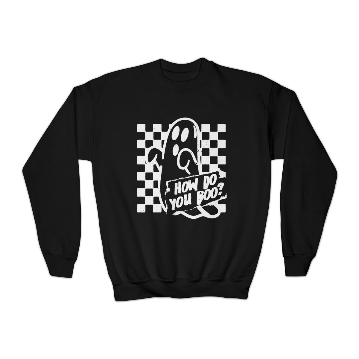 How Do You Boo? Gildan Youth Crewneck Sweatshirt