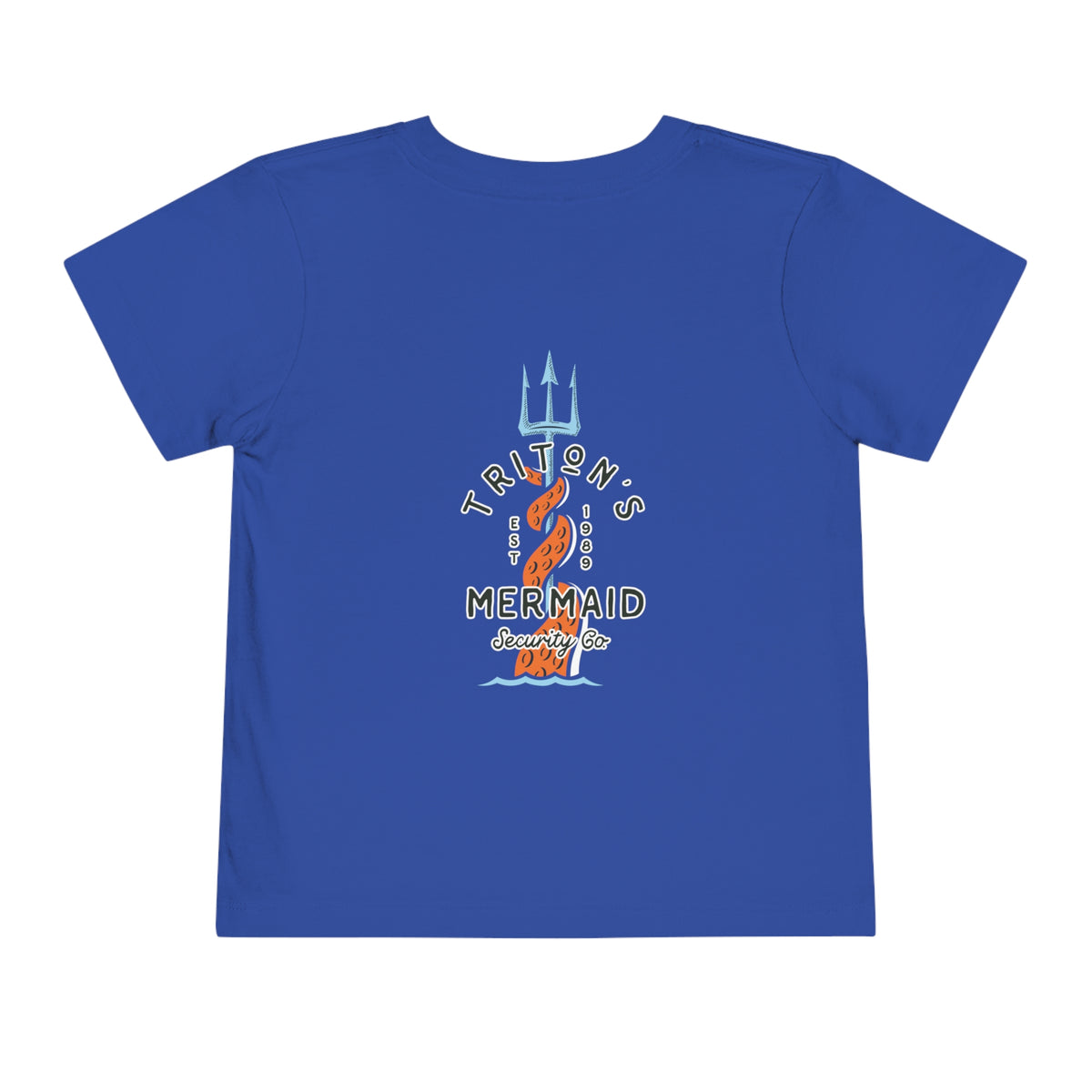Triton's Mermaid Security Bella Canvas Toddler Short Sleeve Tee