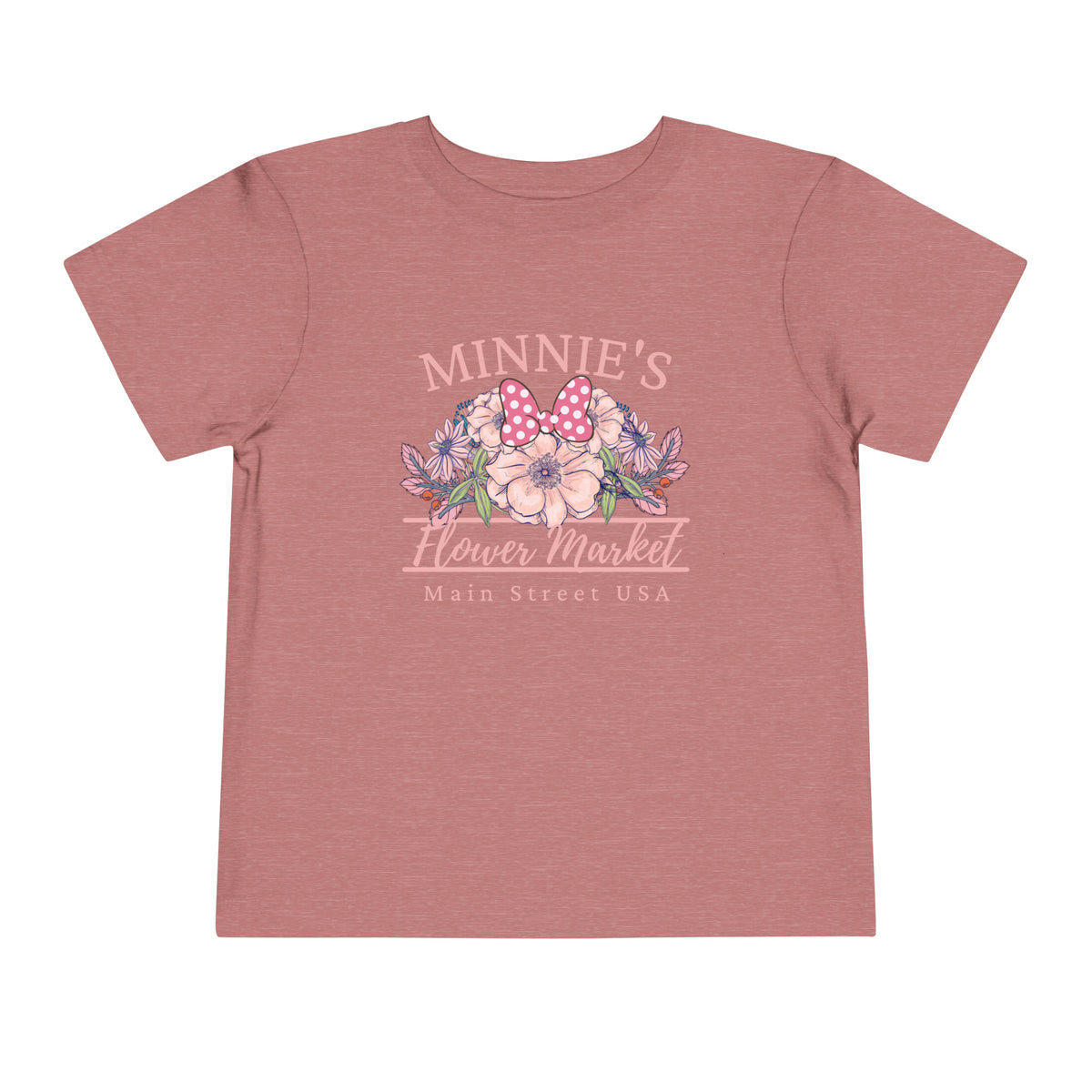 Minnie's Flower Market Bella Canvas Toddler Short Sleeve Tee