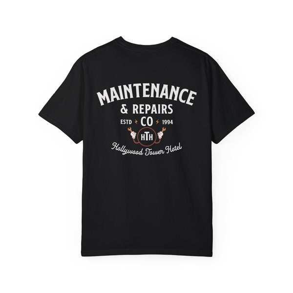 Hollywood Tower Hotel Maintenance & Repairs Comfort Colors Unisex Garment-Dyed T-shirt