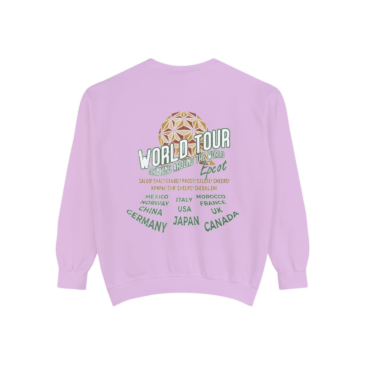 World Tour Comfort Colors Unisex Garment-Dyed Sweatshirt