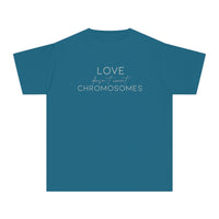 Love Doesn’t Count Chromosomes Comfort Colors Youth Midweight Tee