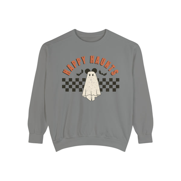 Happy Haunts Comfort Colors Unisex Garment-Dyed Sweatshirt
