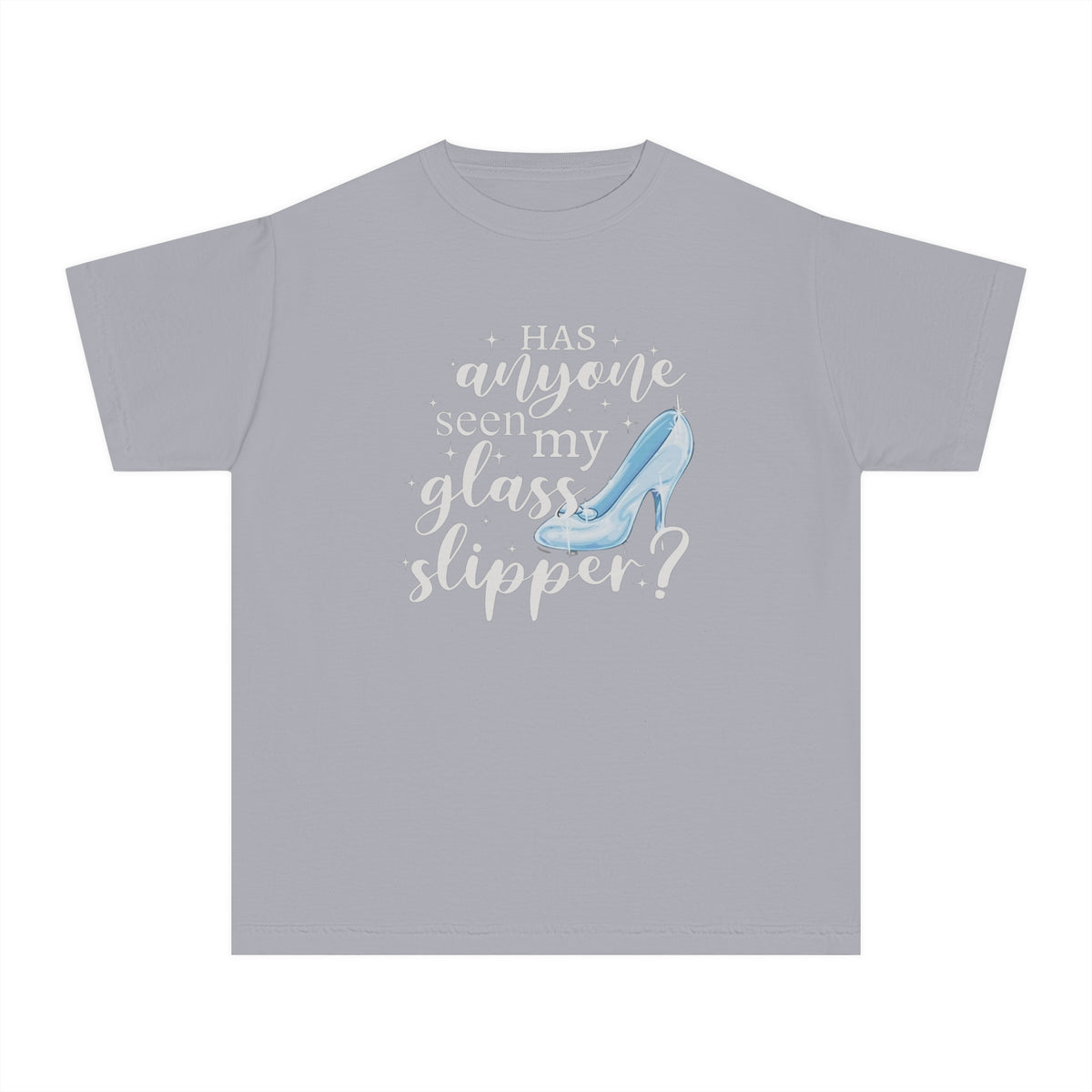 Has Anyone Seen My Glass Slipper? Comfort Colors Youth Midweight Tee