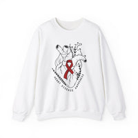 Heart Disease Awareness Gildan Unisex Heavy Blend™ Crewneck Sweatshirt