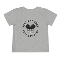 Best Day Ever Bella Canvas Toddler Short Sleeve Tee