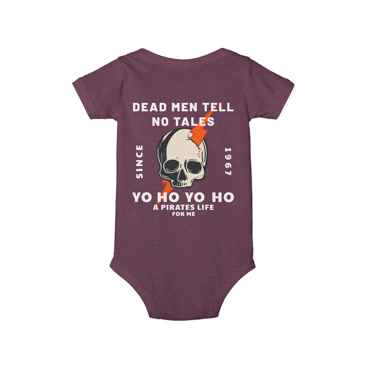 Dead Men Tell No Tales Bella Canvas Infant Jersey One Piece