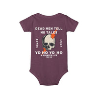Dead Men Tell No Tales Bella Canvas Infant Jersey One Piece