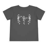 Dancing Skeletons with Ears Bella Canvas Toddler Short Sleeve Tee