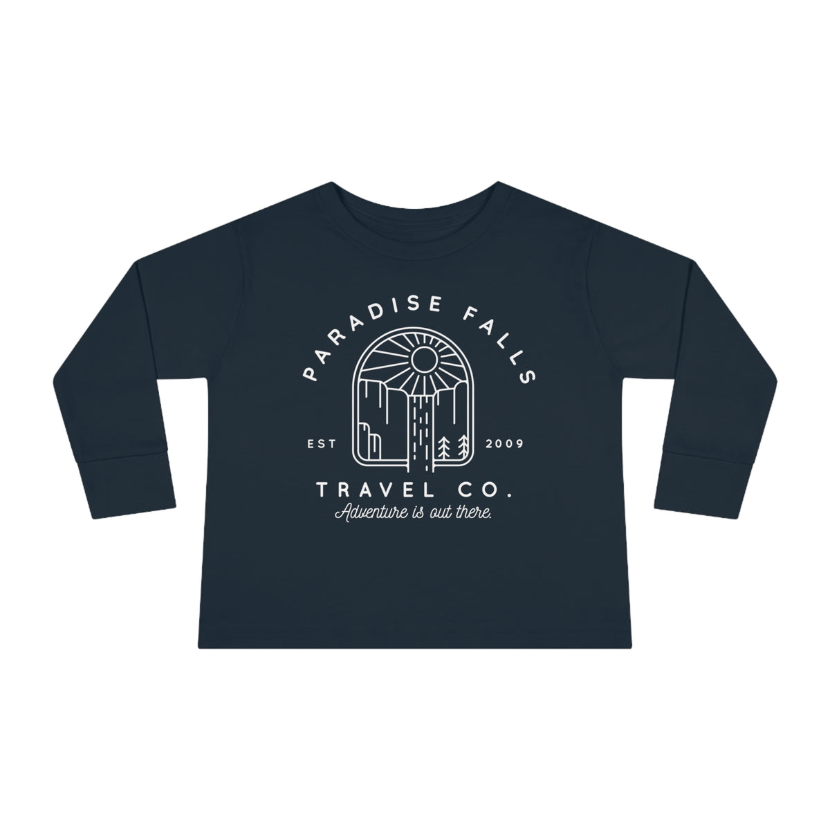 Paradise Falls Vacation Co. Rabbit Skins Toddler Long Sleeve Tee