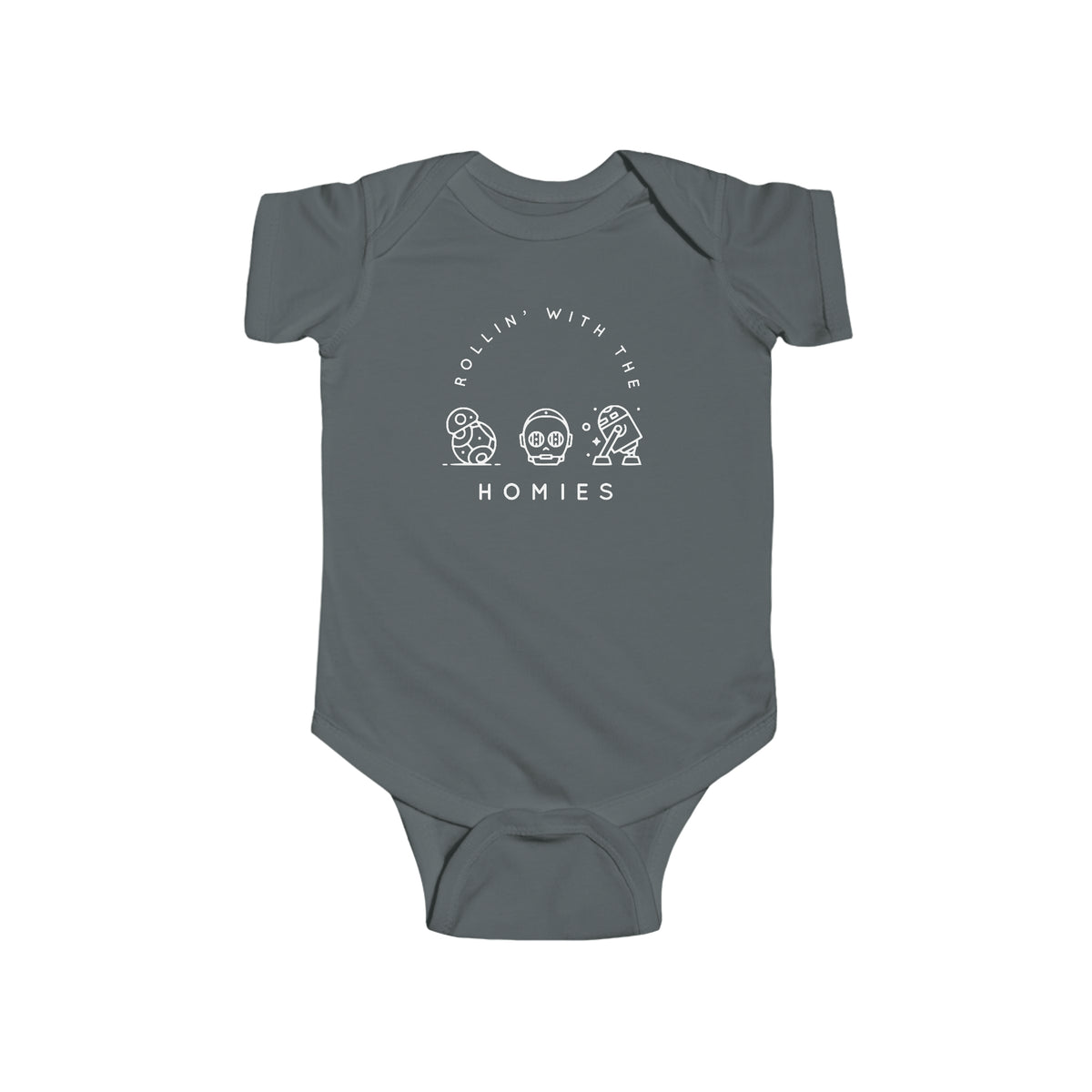 Rollin’ With The Homies Rabbit Skins Infant Fine Jersey Bodysuit