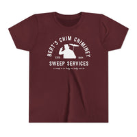 Bert’s Chim Chiminey Sweep Services Bella Canvas Youth Short Sleeve Tee