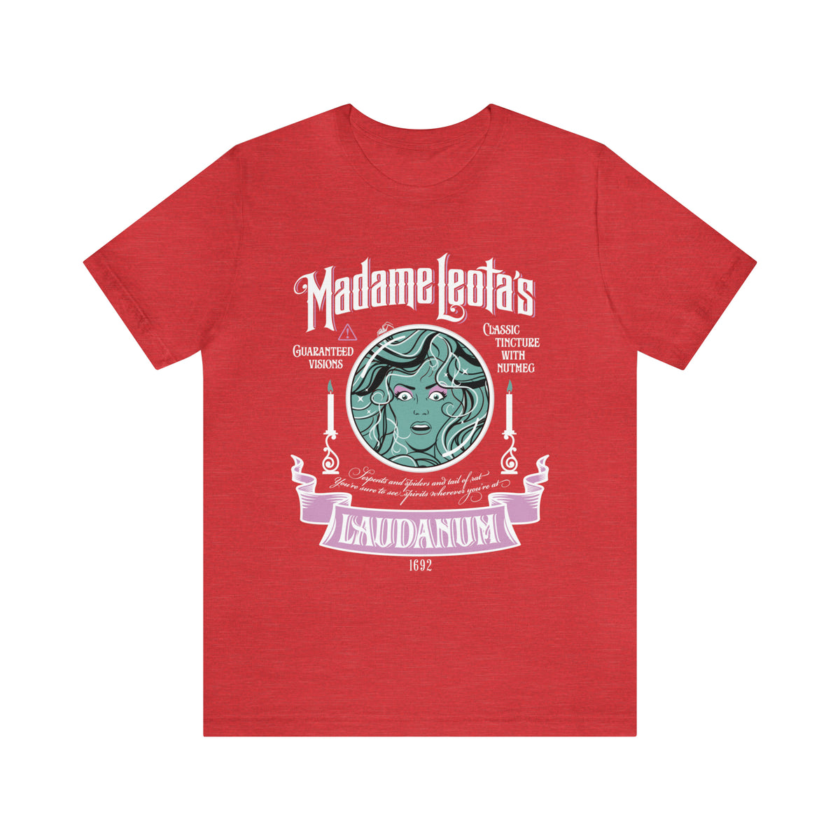 Madame Leota’s Laudanum Teal Bella Canvas Unisex Jersey Short Sleeve Tee