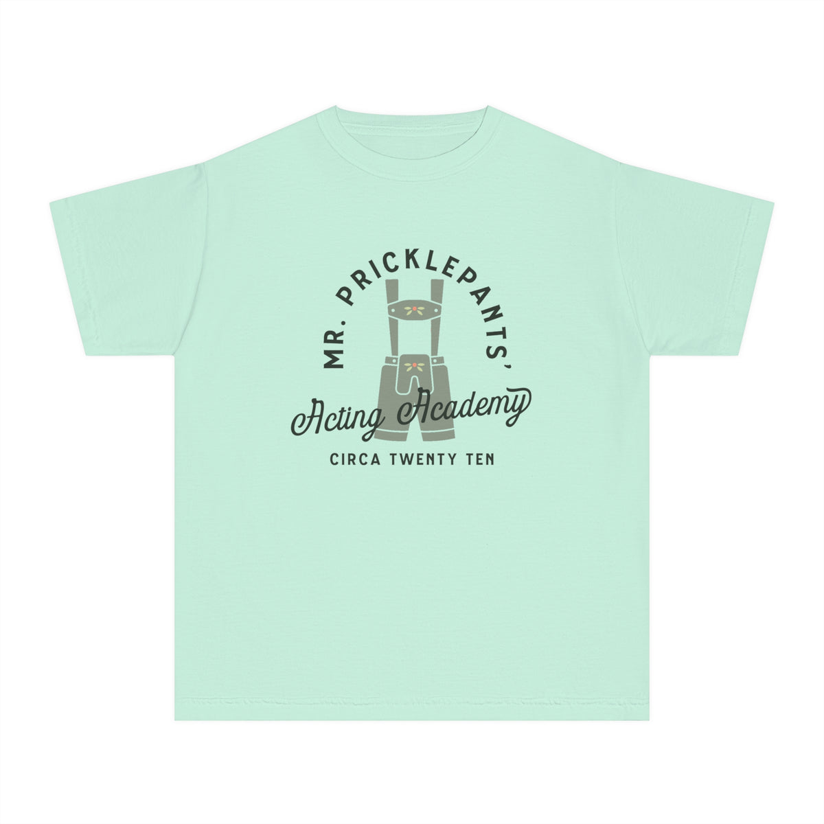 Mr. Pricklepants’ Acting Academy Comfort Colors Youth Midweight Tee
