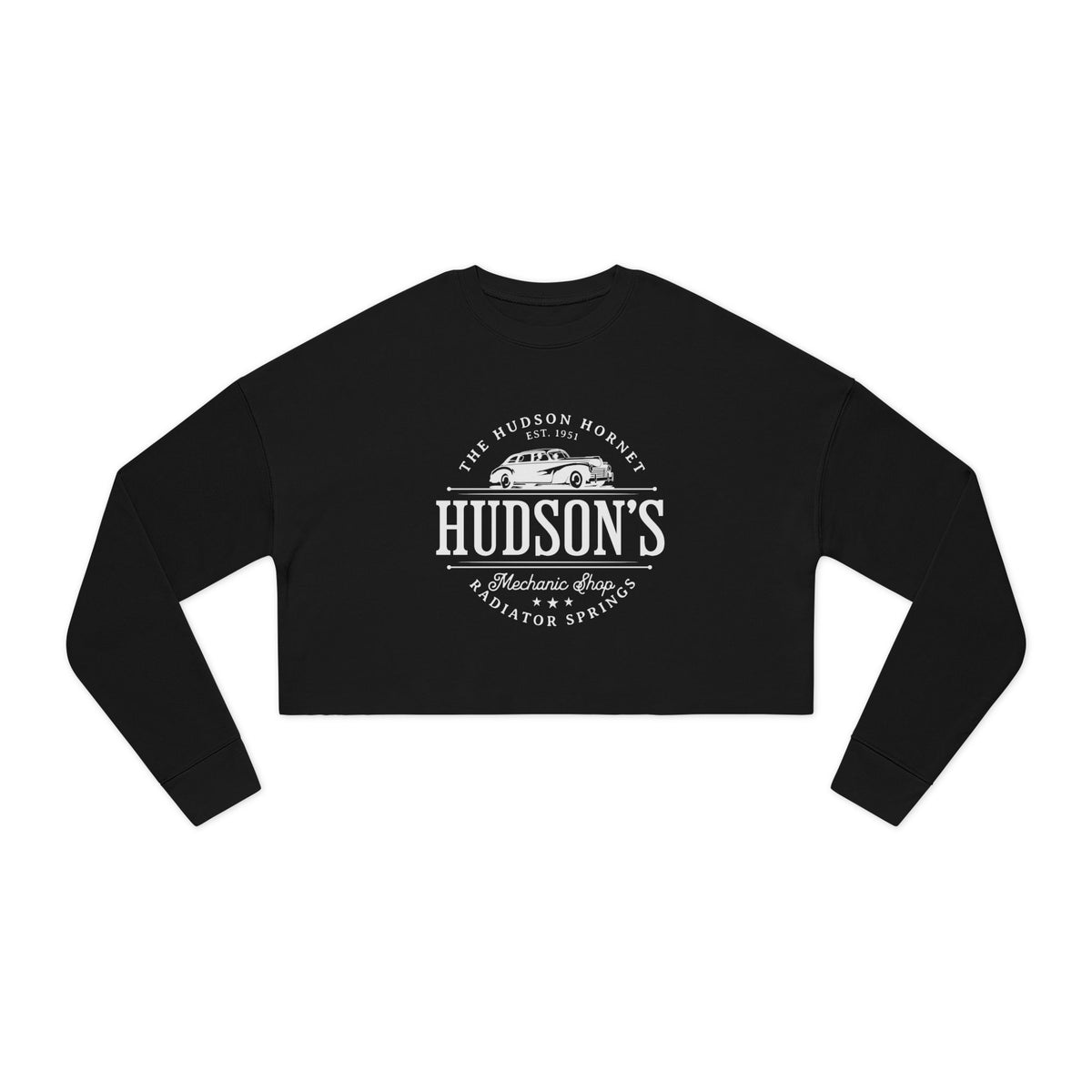 Hudson's Mechanic Shop Women's Bella Canvas Cropped Sweatshirt